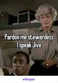 Pardon Me Stewardess I Speak Jive