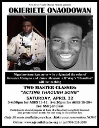 Hamilton" Star Returns to NJYT for a Fundraiser