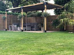 Double Pergola Kit With 2 Shade Sails For 4x4 Wood Posts Pergola Plans Outdoor Pergola Pergola Ideas For Patio