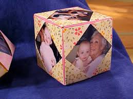 Then, trim the paper with scissors along the perimeter and glue the edges into a 3d pyramid. How To Make An Origami Photo Cube Hgtv
