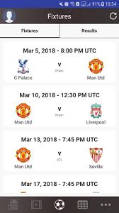 Manchester united scores, results and fixtures on bbc sport, including live football scores, goals and goal scorers. Fixtures For Man United For Android Apk Download