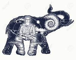 39 best buddhist elephant tattoo images on pinterest. Elephant Tattoo Kunst Symbol Der Spiritualitat Meditation Yoga Reisen Buddha Ammoniten Berge Magische Elefant Doppelbelichtung Tiere Sakralen Stil T Shirt Design Lizenzfrei Nutzbare Vektorgrafiken Clip Arts Illustrationen Image 72210420