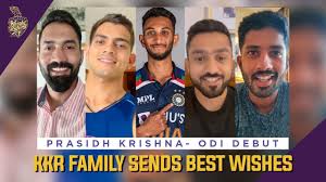 Eoin morgan, prasidh krishna and shubman gill join kkr camp in mumbai. Kkr Family Sends Best Wishes To Prasidh Krishna On Odi Debut Dk Karun Nair Rahultripathi Nagarkoti Youtube