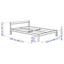 25 5/8 x 76 3/4 x 54 3/4 qr code link to this post. Neiden Bed Frame Pine 140x200 Cm Ikea