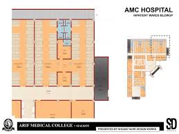 Medical College And Hospital Complex By Shoaib Tahir Design Works Building Design Floor Plans Medical College Floor Plan Design Building Design