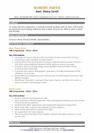 Sample entry level resume template 1. Entry Level Resume Samples Qwikresume