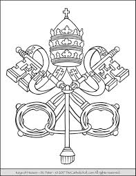 Colouring heaven is the home of high quality magazines and newsletters featuring beautiful and relaxing art therapy designs by top artists from all around the world. Keys Of The Kingdom Of Heaven Coloring Page The Catholic Kid Catholic Coloring Pages And Games For Children