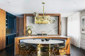 This type is where the overhang surface of the island is curved… usually rounded. 90 Different Kitchen Island Ideas And Designs Photos Bench Seating Kitchen Kitchen Island Bench Seating Curved Kitchen Island