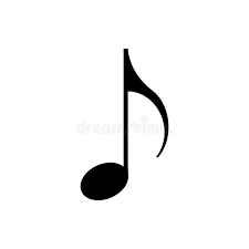 Note Music Melody Musical Sound Symbol Background Vector Illustration Isolated Graphic Clef Black Icon Key Design Sign Music Notes Icon Notes