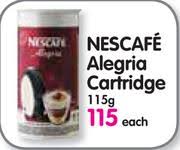 Check spelling or type a new query. Special Nescafe Alegria Cartridge 115gm Www Guzzle Co Za