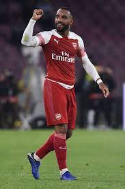 Alexandre Lacazette Of Arsenal Celebrates After Scoring During The Arsenal Europa League Celebrities
