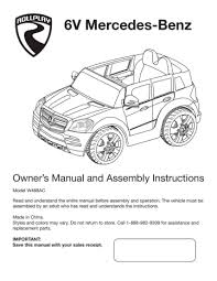 We did not find results for: 6v Mercedes Benz Owner S Manual And Assembly Instructions Manualzz