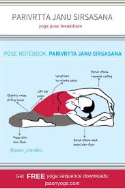 Learn Practice Tips For Parivrtta Janu Sirsasana Revolved Head To The Knee Pose In This Thorough Yoga Pose Notebook Yoga Sequences Yoga Asanas Yoga Postures