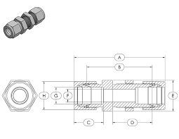 compression fitting specifications buc bulkhead union