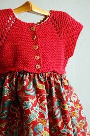 Kirmizi Orgu Kisa Kollu Kiz Cocuk Alti Kumas Elbise Nazarca Com Baby Knitting Patterns Orgu Bebek Elbise Modelleri