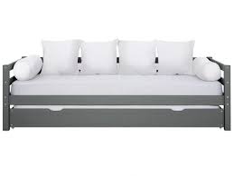 lit gigogne aedan 90x190cm pin massif blanchi lit gigogne banquette lit gigogne lit