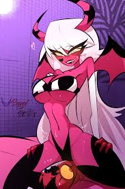 Rule 34 Dev - blitzo_(vivzmind) canon_couple facesitting helluva_boss imp  interspecies looking_pleasured pink_hair pussy_peek romantic_sex sex  succubus usagi_star verosika_mayday wholesome|968823