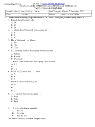 Berikut ini adalah contoh soal uts pts matematika kelas 4 semester 1 terbaru tahun ajaran 2018 2019. Soal Uas Btq Kelas 9 Jawabanku Id