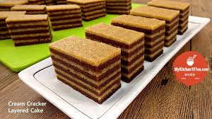 Biscuit cake covering a 29.97fps. Cream Cracker Layered Cake Mykitchen101en Youtube