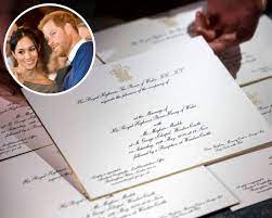 The following is the guest list for the wedding of prince harry and ms. Meghan Markle And Prince Harry S Wedding Invitation Is Revealed