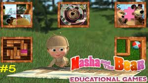 Masha I Medved Obuchayushie Igry 4 Golovolomki Obzor Youtube