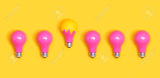 Colored Light Bulbs Aligned On A Yellow Background Stock Photo Picture And Royalty Free Image Image 79247725