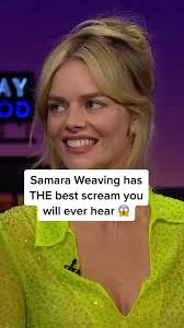 #SamaraWeaving shows why she is the ultimate scream queen #latelateshow  #screamvi