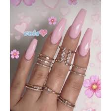 24pcs False Nails Light Pink Ballet Medium Long Coffin Glossy Press On Nail Full Cover Fake Nails Art For Women Press On Manicure Tips Shopee Malaysia The skin tone is actually brown, not dark.