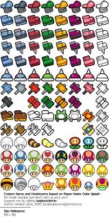 The ones that aren't toxic happen to be qui. Custom Edited Paper Mario Customs Items Mushrooms Color Splash The Spriters Resource