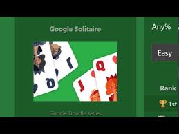 Google Solitaire Speedrun In 0 25 25 Seconds Easy Mode Youtube