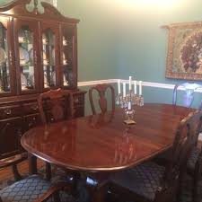 We don't know when or if this item will be back in stock. Find More Beautiful Kincaid Cherry Dining Room Set Table With Two Leaves 6 Chairs Hutch For Sale At Up To 90 Off