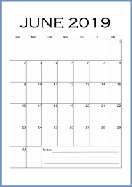 June 2019 Vertical Wall Calendar Wall Calendar Calendar Template Printable Calendar Template