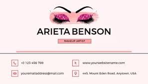 Spa business cards makeup artist business cards beauty spa calling cards marketing materials things to come place card holders butterfly colorful. Makeup Artist Business Card Designs Online Free