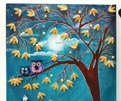 Quilling Mother And Daughter In A Moonlight Dream Garden 4