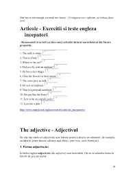 It's very hard to translate if you're not being strangled. Gramatica Limbii Engleze Inclusiv Exercitii