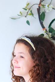 Yellow- Small Swiss dot Crown