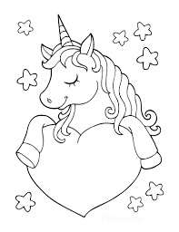 Choose your favorite unicorn coloring page and start coloring. 50 Free Printable Valentine S Day Coloring Pages In 2021 Valentines Day Coloring Page Unicorn Coloring Pages Valentine Coloring Pages