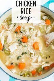 Chicken And Rice Soup Soup Recipes Healthy Soup Recipes Chicken Soup Recipes