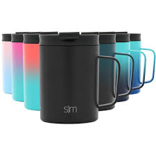 Sunwill coffee mug with handle, 14oz insulated stainless steel coffee travel mug, double wall vacuum reusable coffee cup with lid, rose gold 4.6 out of 5 stars 10,482 $13.99 $ 13. Simple Modern 12oz Scout Coffee Mug Tumbler Travel Cup For Men Women Vacuum Insulated Camping Tea Flask With Lid 18 8 Stainless Steel Hydro Midnight Black Walmart Com Walmart Com