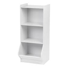 Featuring an angled shape for stability, it has 4 cascading pastel sling pockets that let book covers be seen for easy selection. Muscle Rack Natural Multi 5 Tier Book Organizer Kbo251124 Bc The Home Depot