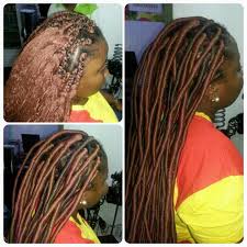 Fauxlocs With Brazilian Wool Styled By Hairxetera Brazilian Wool Hairstyles Braided Hairstyles Coiling Natural Hair