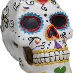 Ebros Gift White Floral Love Lock Voodoo Day of The Dead Sugar Skull  Figurine Colorful Pastel Resin Skeleton Cranium Dia De Muertos Calacas As  Gothic ...