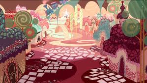 When Can I See You Again Wreck It Ralph Scene Wreck It Ralph The Town Square Of Sugar Rush By Lorelay Bove Disney Concept Art Concept Art Environment Concept Art