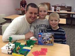 Families Joined The Algonquin Area Public Library District On April 15 2013 For A Lego Competition To Build Community Bui Library Week Community Building Lego