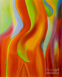 Abstract womans body wall art, home decor poster fine art digital print. Woman 2 Painting By Veikko Suikkanen