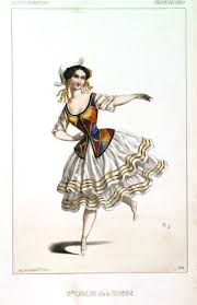 Jacomme Melle Caroline Role De Colombine Full Length Portrait Paris Maison Martinet Ca 1840 Costumes De Scene Costumes De Cinema Portrait