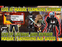 Tidak di pungkiri peran youtuber sangat besar dalam kemajuan dalam sebuah game, jadi jangan pernah anggap mereka menekuni hal sia sia karena peran mereka sangatlah begitu besar. Live Ff Mabar Teamcode Custom Sekarang Live Teamcode Custom Youtube