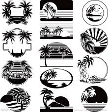 Beach Silhouette Pictures Black And White 2531170 005237417000 2 Jpg 980 1024 Beach Silhouette Vector Free Silhouette Stencil