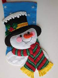 Jack Frost Felt Christmas Stockings Christmas Stockings Felt Christmas