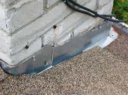 Why 2 part flashing is needed w/brick chimneys: Chimney Flashings Carson Dunlop Home Inspection Training